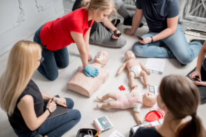 Practicing CPR