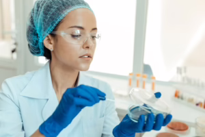 Medical Assistant Works In Lab