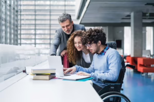 Students Working With Instructor
