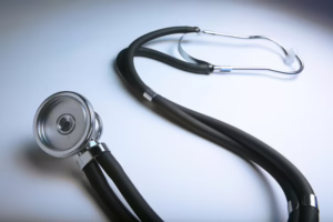 Close-Up View Of A Stethoscope 